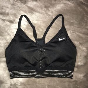 Black Nike sports bra